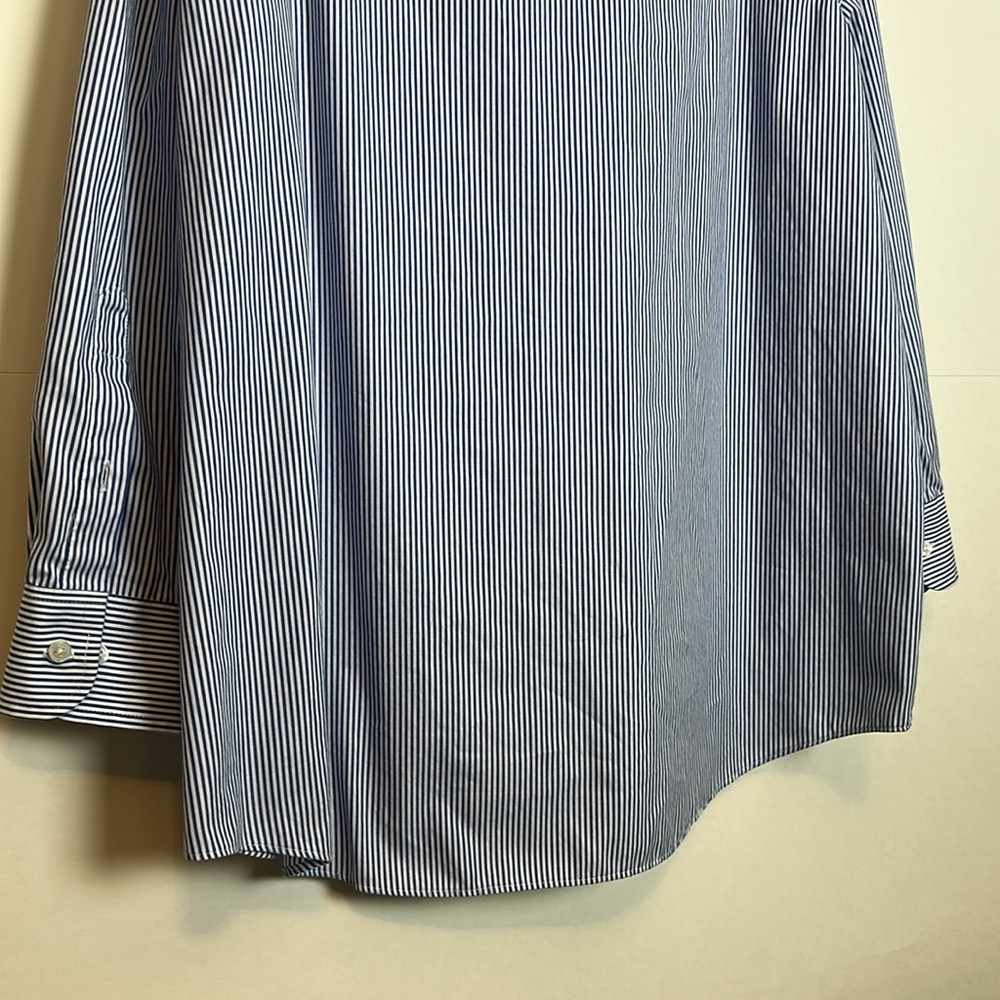 Van Heusen Blue Dress Shirt Classic Collar Long Sleeves XXL - Picture 4 of 14